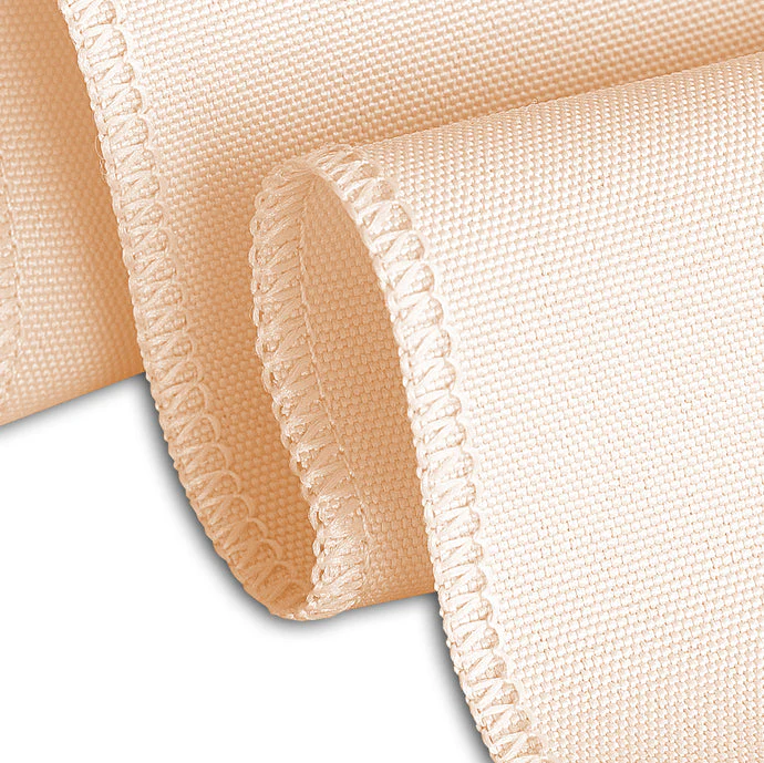 90 X 132 in. Rectangular with Round Corners Polyester Tablecloth (20 Colors) - Image 50