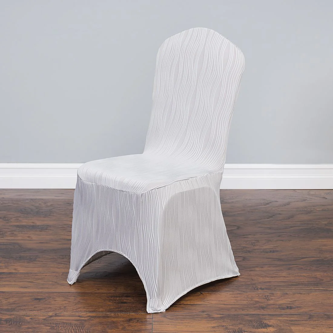 Wavy Stretch Banquet Chair Cover (9 Colors) - Image 25