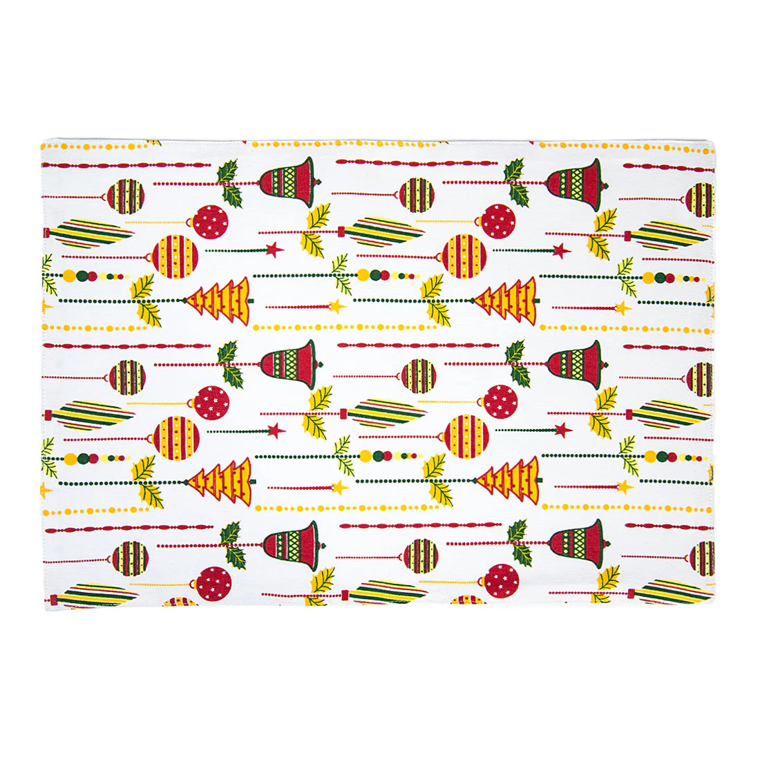 13 X 19 in. Christmas Holiday Cotton Placemats 4/pack (7 Patterns) Christmas Snowflake Jazzy Asterisks - Image 8