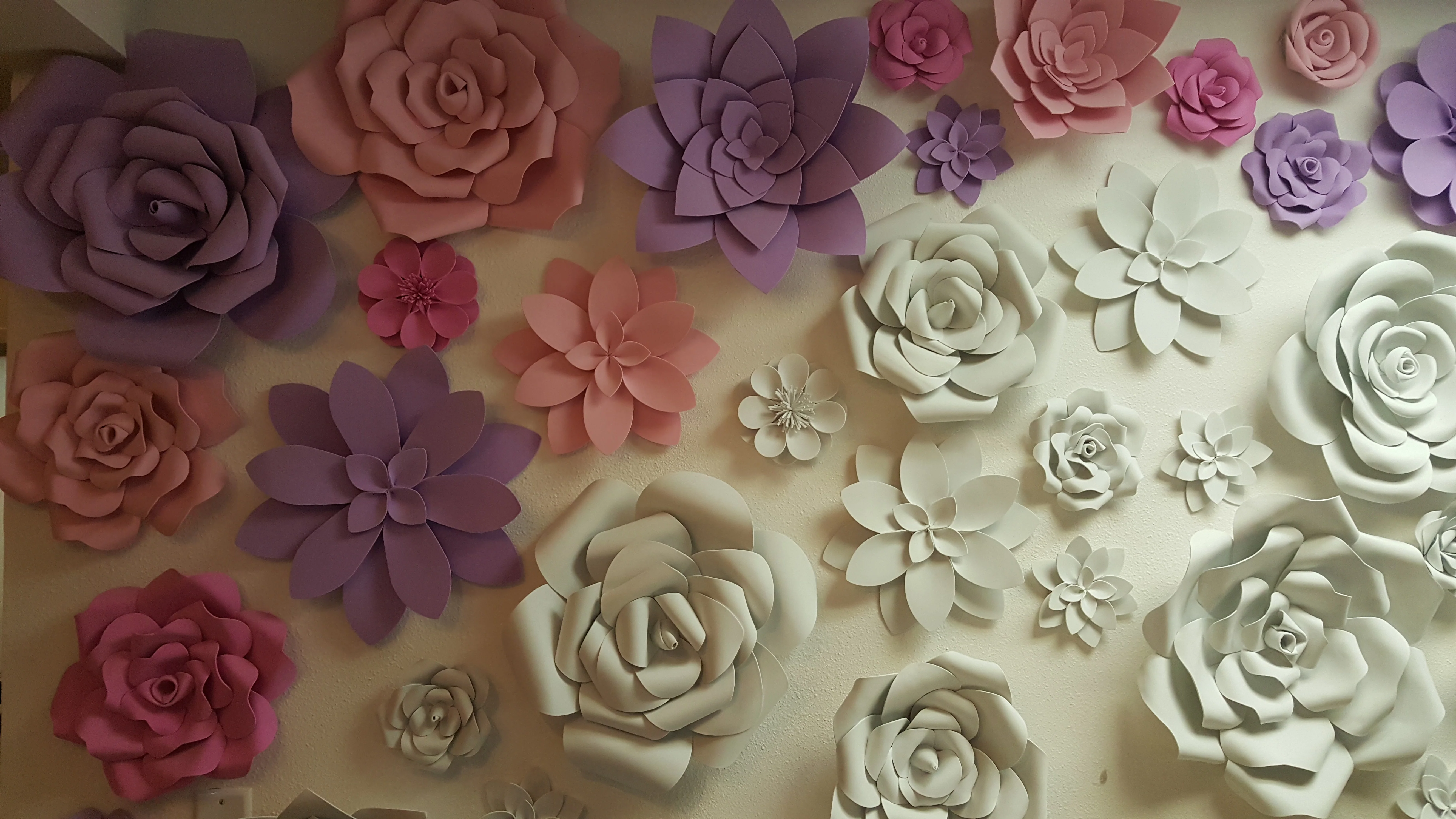 11 in. Foam Rose Wallflower - Image 4