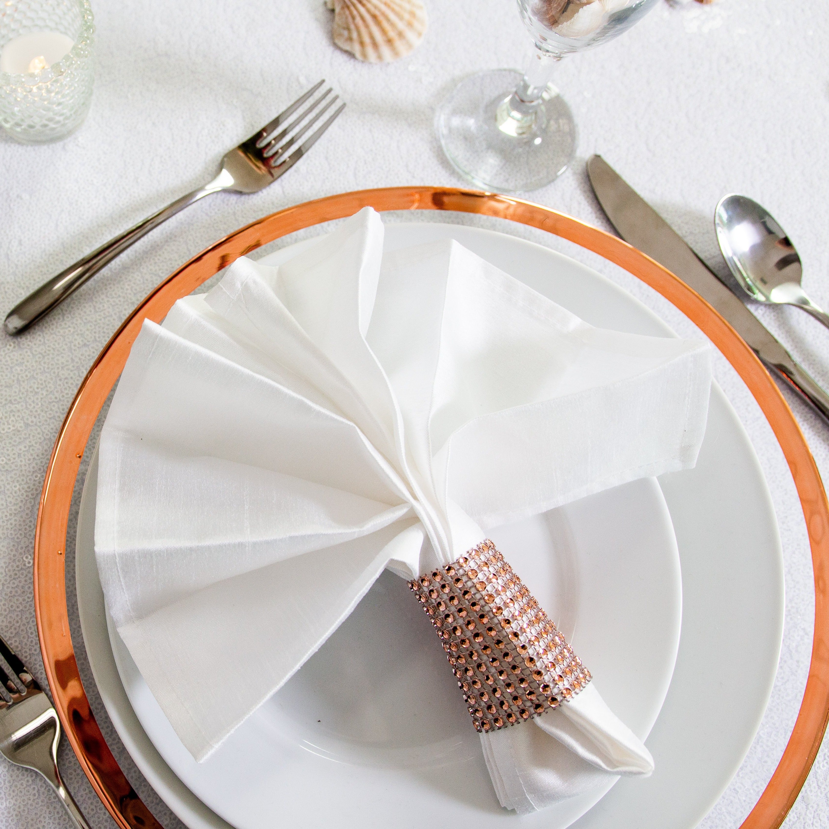 Crystal Diamond Napkin Ring 10/Pack, (8 colors) - Image 18