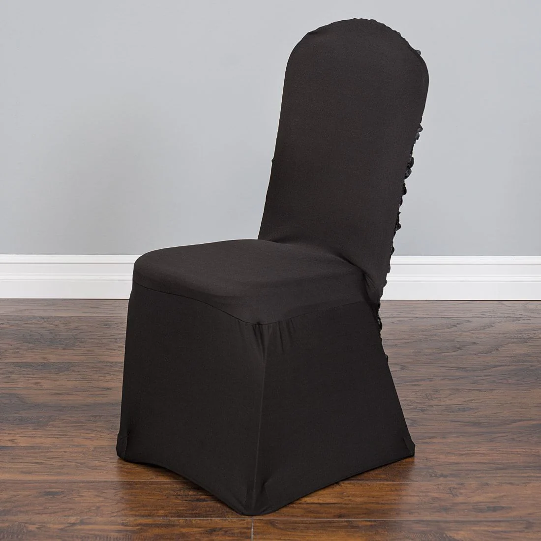 Satin Rosette Stretch Banquet Chair Cover (3 Colors) - Image 6