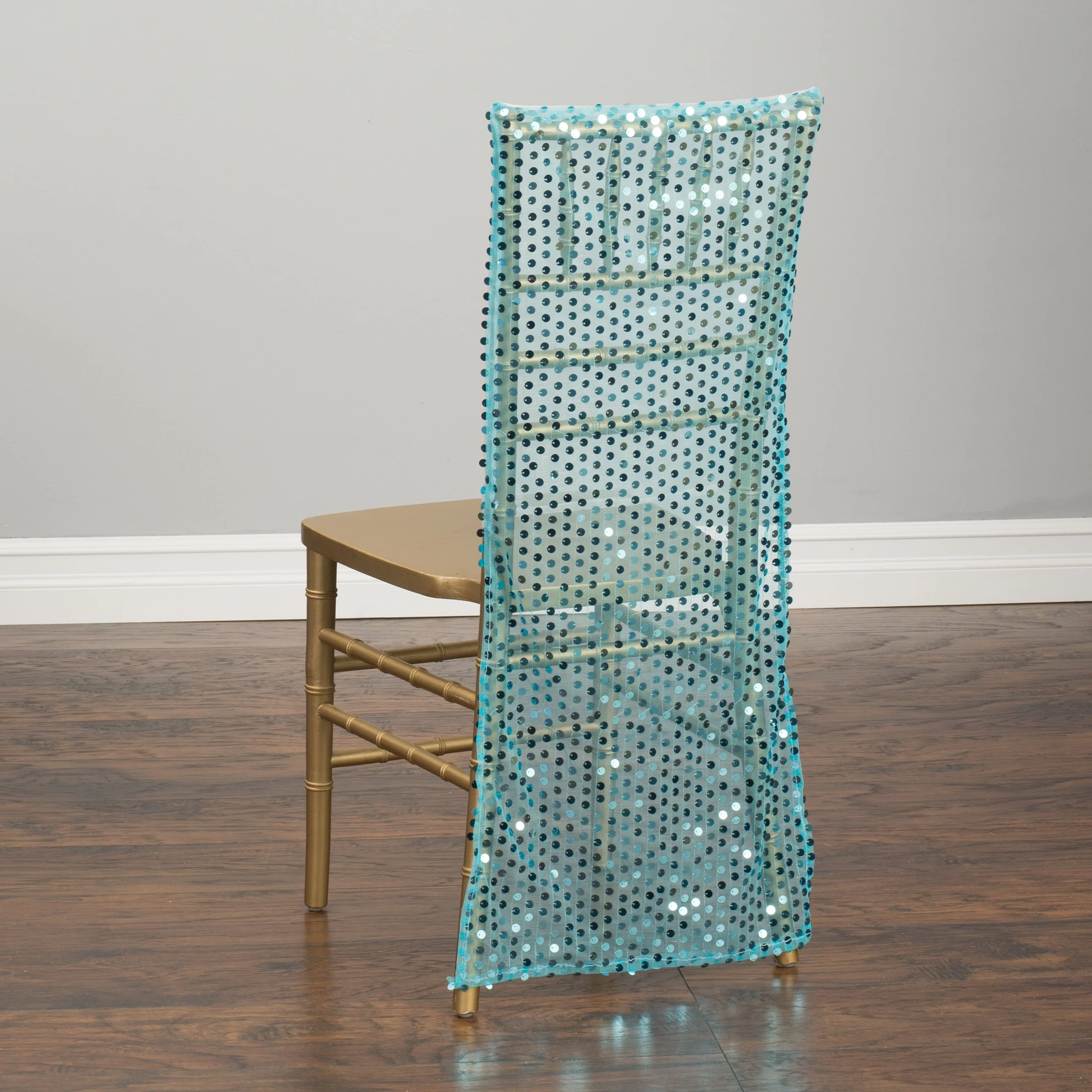 Sheer Sequin Chiavari Chair Cover (4 Colors) - Image 3