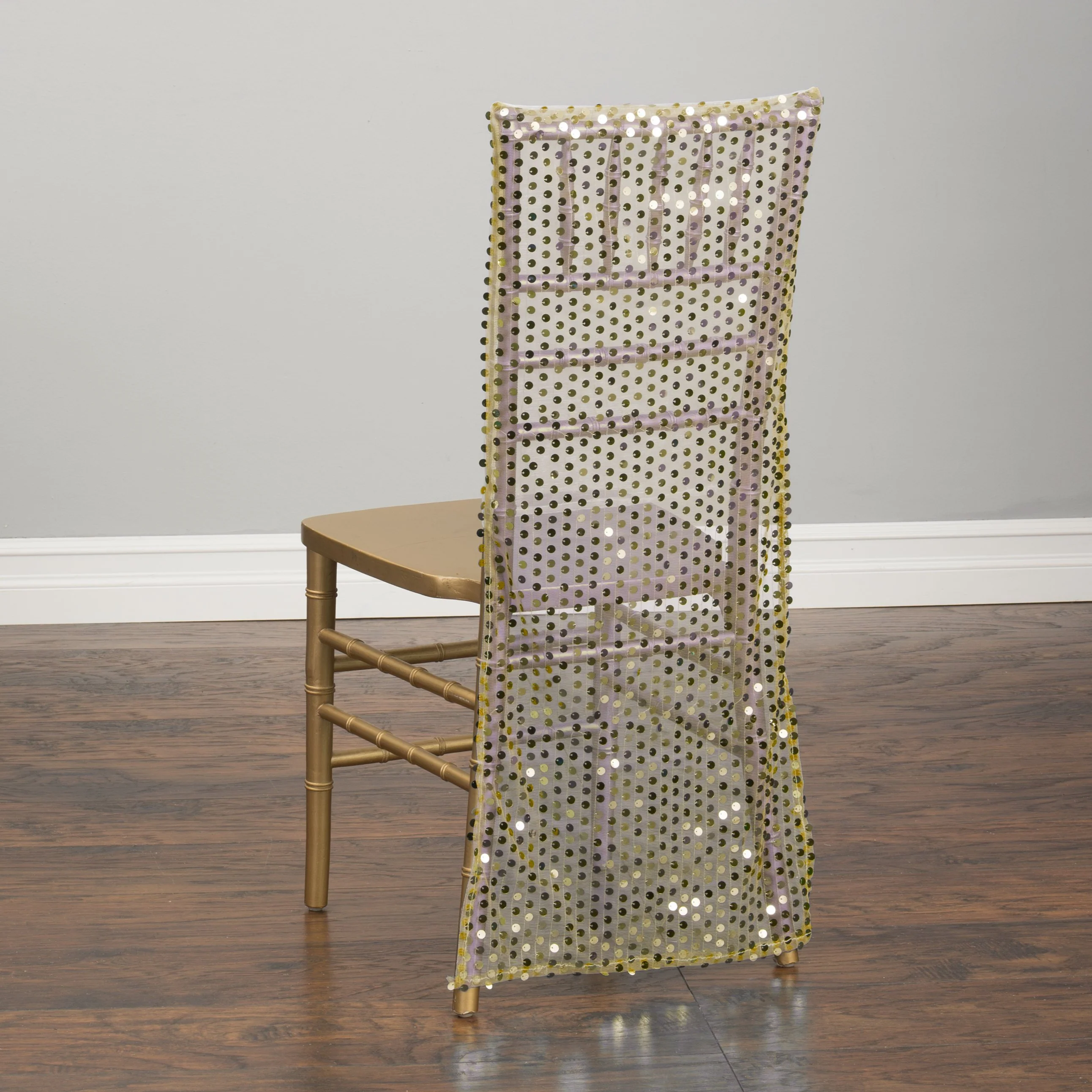 Sheer Sequin Chiavari Chair Cover (4 Colors) - Image 4