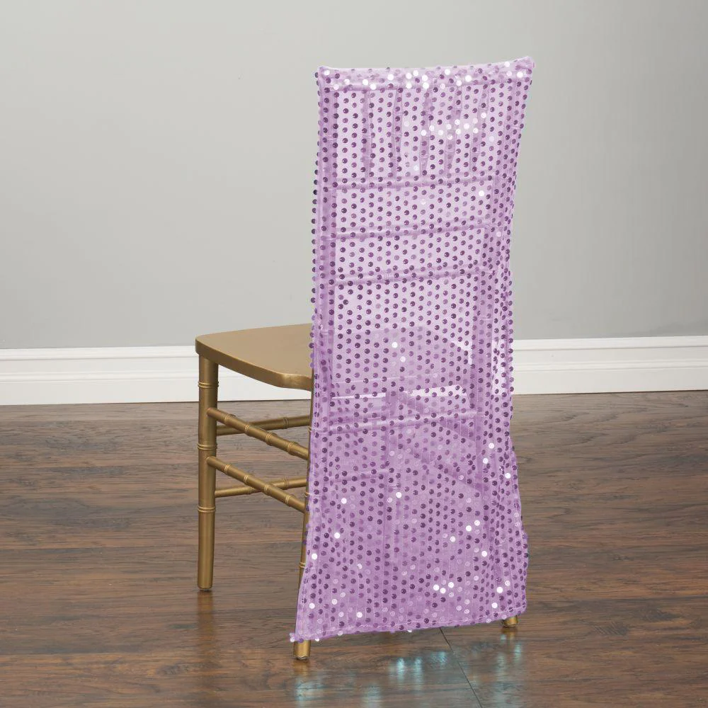 Sheer Sequin Chiavari Chair Cover (4 Colors) - Image 6