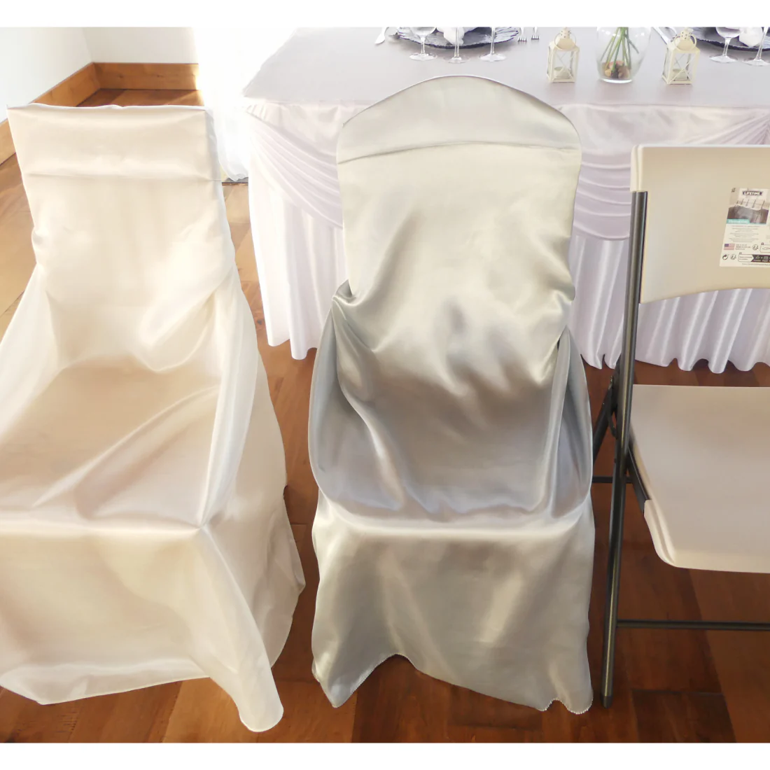 Satin Universal Chair Cover 1/Pack (11 Colors) - Image 18