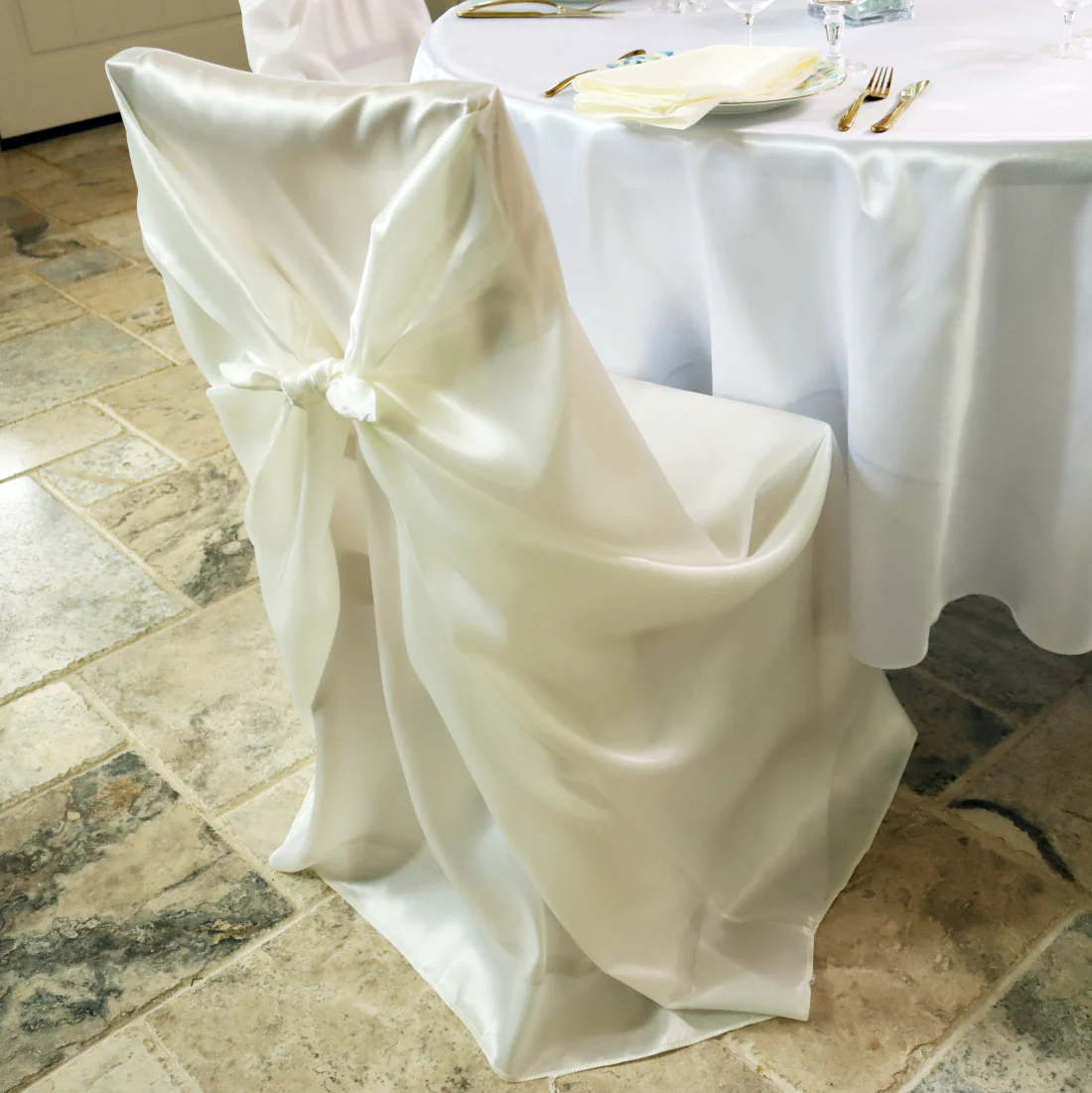 Satin Universal Chair Cover 1/Pack (11 Colors) - Image 9