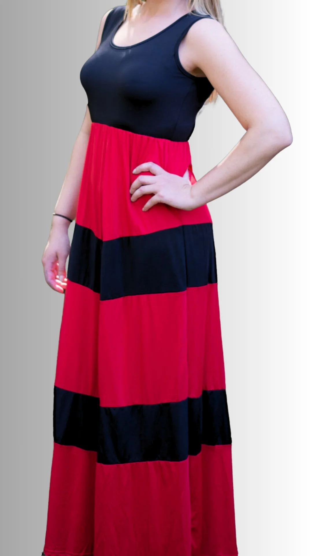 Woman Stripes Dress-5 Colors - Image 11