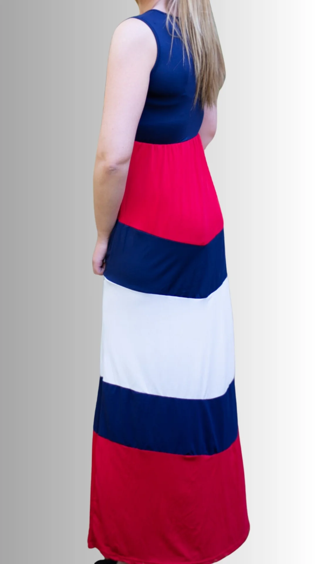 Woman Stripes Dress-5 Colors - Image 13