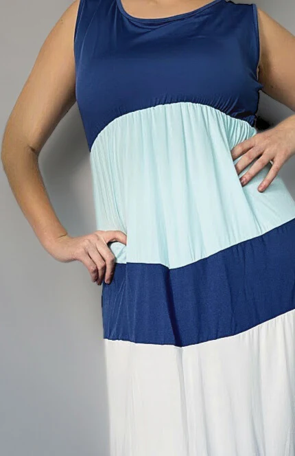 Woman Stripes Dress-5 Colors - Image 4