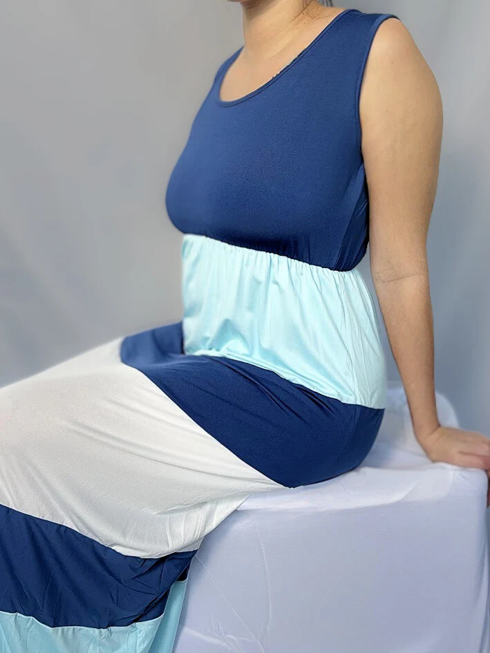 Woman Stripes Dress-5 Colors - Image 5