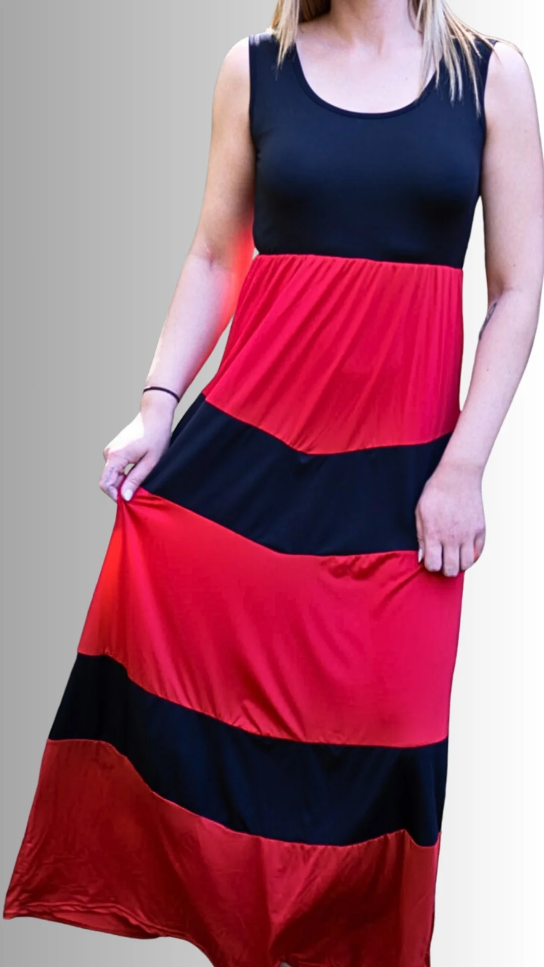 Woman Stripes Dress-5 Colors - Image 9