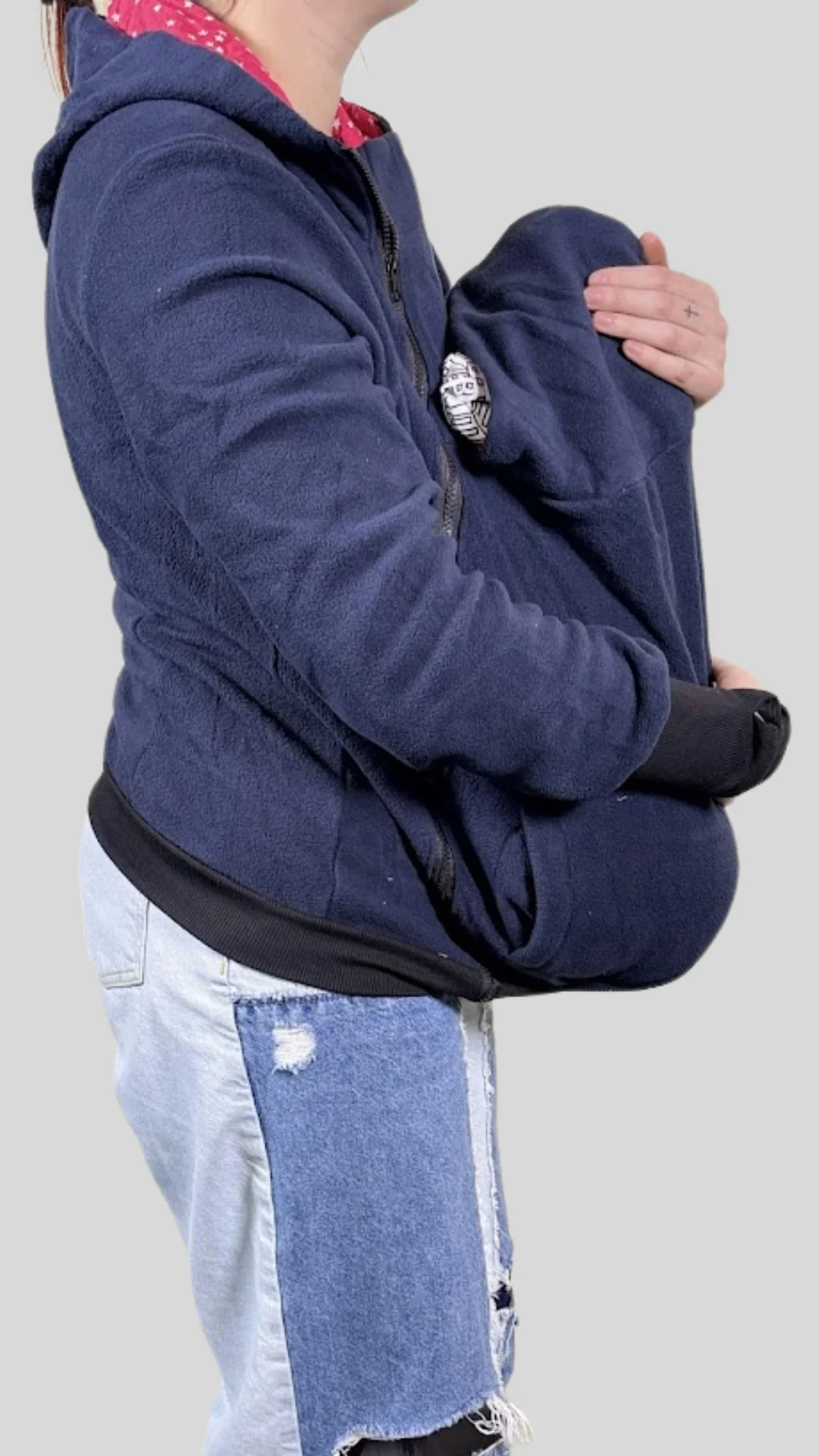 Women's Sweater with Baby Pouch (4 Colors) - Image 9